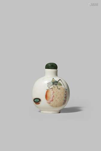 A CHINESE FAMILLE ROSE 'CRICKETS' SNUFF BOTTLE FOUR CHARACTER DAOGUANG MARK AND OF THE PERIOD 1821-