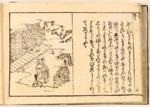 A SET OF BOOKS ON KOTO SONGS. 18th Century. Entitled Saikoku Kinkyokushu (a collection of koto