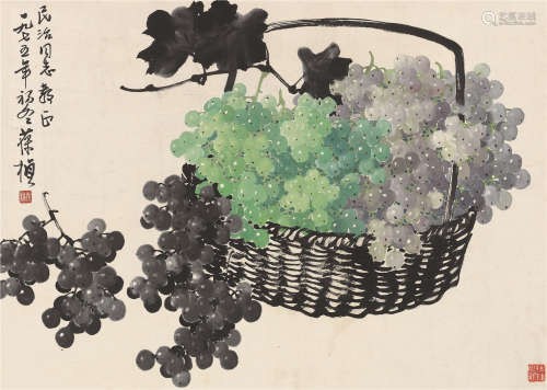 苏葆桢（1916～199） 1975年作 丰收图 镜片 设色纸本