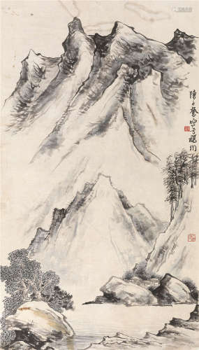 陈子奋（1898～1976） 山水 镜片 设色纸本