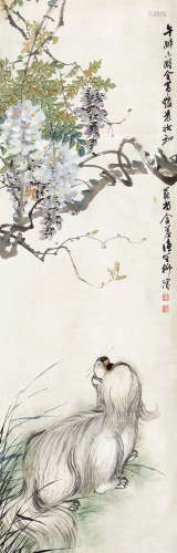 柳滨（1887～1945） 艳妆含羞 立轴 设色纸本