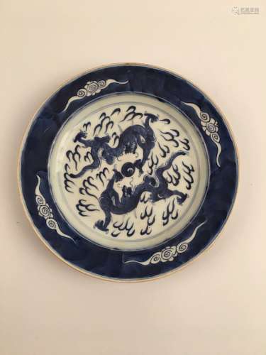 Chinese Blue and White Porclain Plate