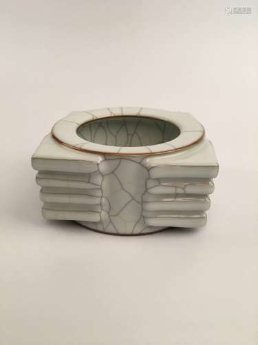 Chinese Kuan Type Porcelain Cong