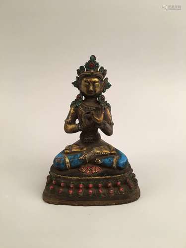 Chinese Gilt Bronze Buddha Statue