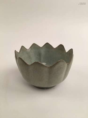 Chinese Celadon Glazed Lotus Bowl