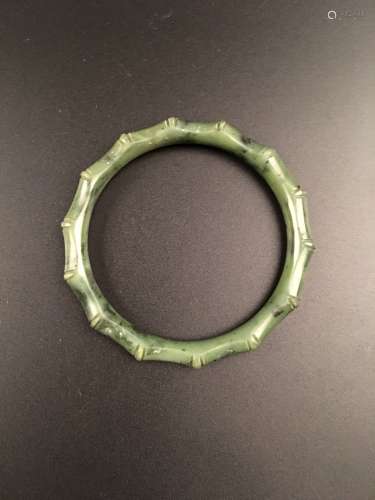 Chinese Green Jade Bangle