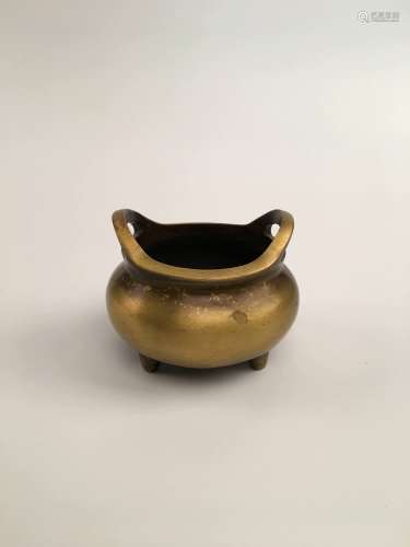 Chinese Qing Bronze Censer