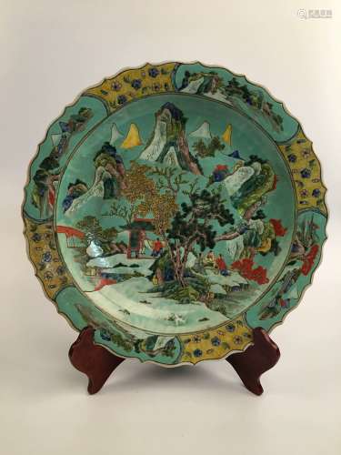 Chinese Famille Rose Porcelain Charger