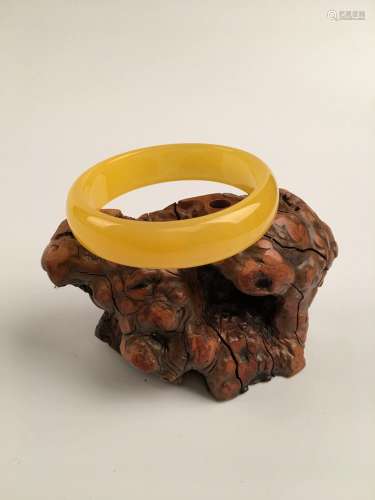 Honey Bee Amber Bangle