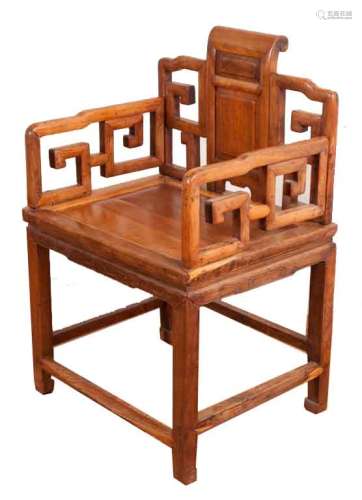 A MING-DYNASTY STYLE HUANGHUALI FAUTEUIL (CHAIR).M022.