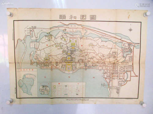 A MAP OF The Summer Palace 1951.B023.