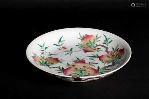 A Chinese Famille-Rose Porcelain Plate