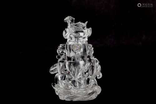 A Chinese Crystal Stone Vase