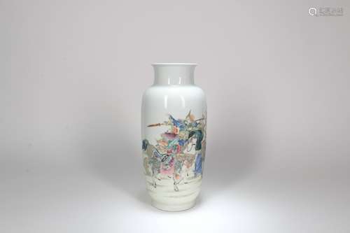 A Chinese Famille-Rose Porcelain Vase