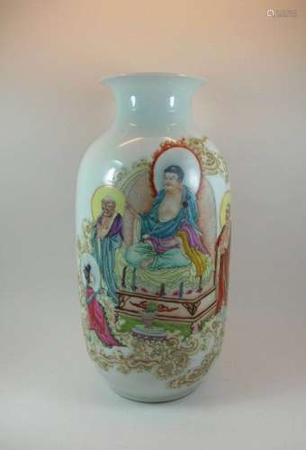 A FAMILLE ROSE VASE