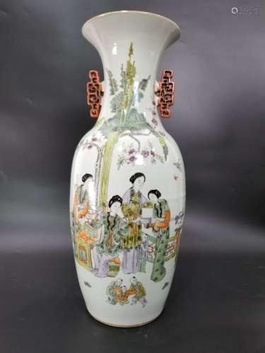 A FAMILLE ROSE VASE