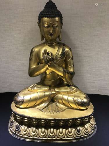 A Gilt Bronze Buddha