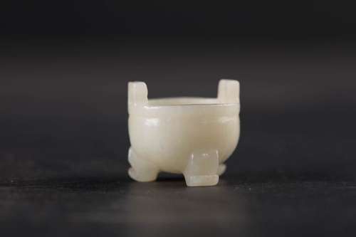 A Small Hetian Jade Censer