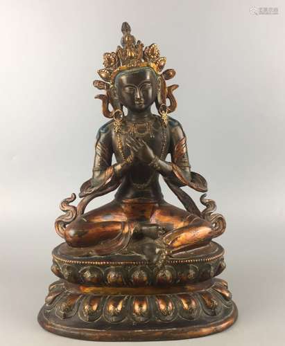 A Ming Gilt Bronze Buddha