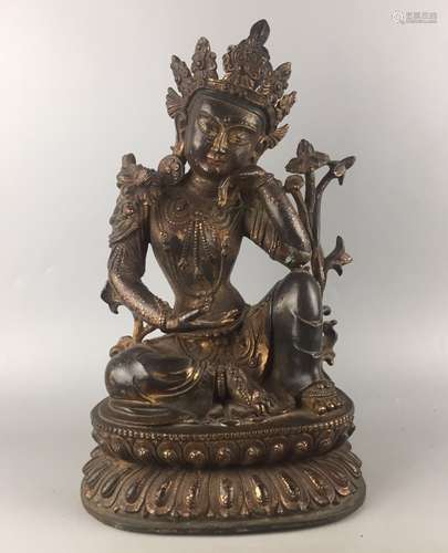 A Ming Gilt Bronze Buddha