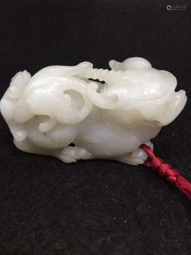 A Carved Jade Pixiu