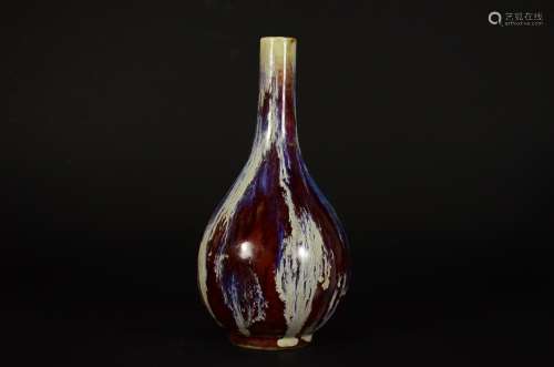 Yongzheng Mark, A Flambe Glazed Vase