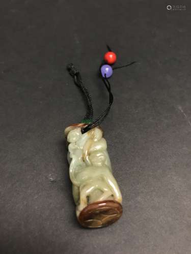 Qing D., A Jade Carved Pendant