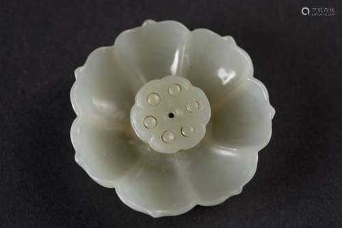 A Hetian Jade Lotus