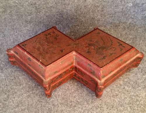 Jiajing Mark, A Wood Lacquer Box