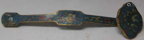 CHINESE CLOISONNE SEPTER, 15 1/4