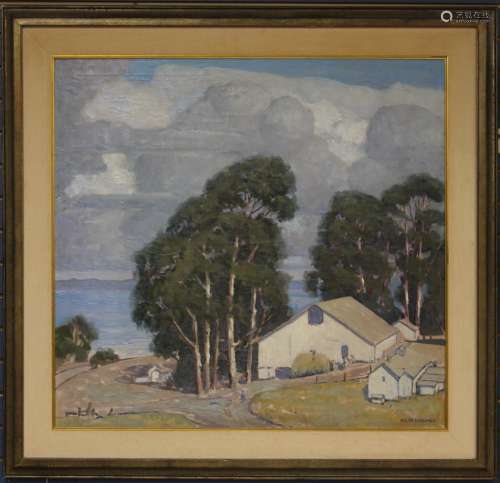 RALPH HOLMES (1876-1963), OIL ON CANVAS