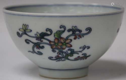 CHINESE PORCELAIN BOWL, 5 1/4