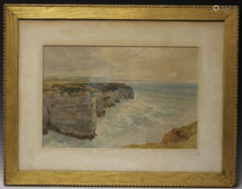PETER TOFFT (1825-1901), SEASCAPE, WATERCOLOR