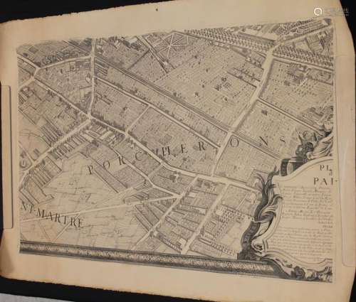 EARLY FRENCH STREET MAP, 