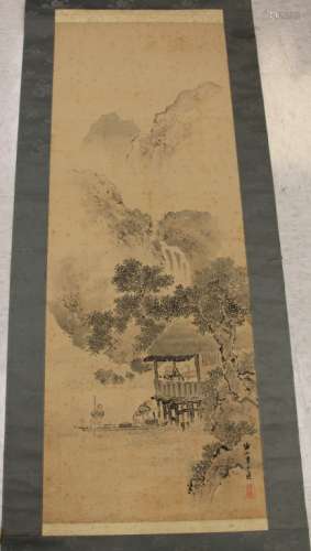 VINTAGE CHINESE SCROLL PAINTING, SIGNED