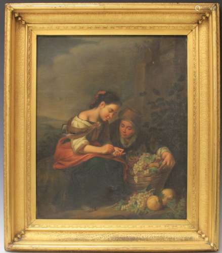 19TH CENTURY RENAISSANCE OIL ON CANVAS, SIGNED