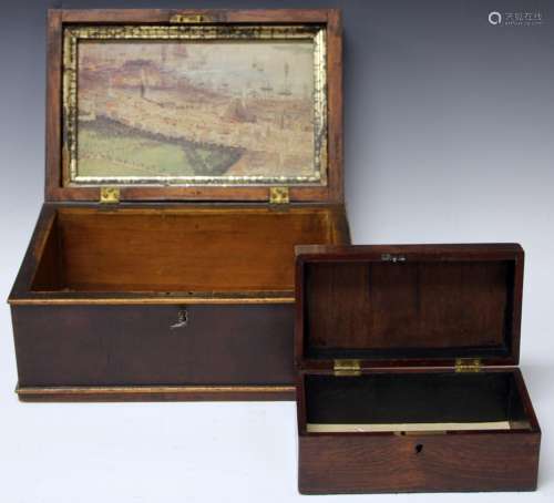 LOT OF (2) 19TH CENTURY DOCUMENT BOXES