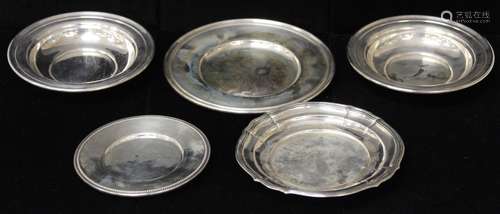 (5) AMERICAN .925 & SWEDISH .830 SILVER PLATES