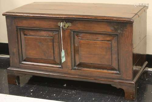 19TH CENTURY PANELED WOOD CHEST