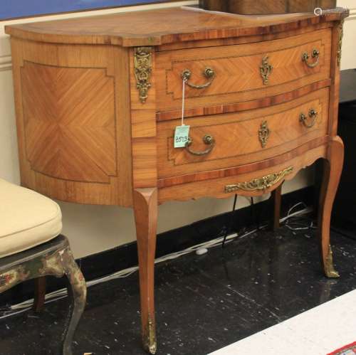 19TH C. FRENCH ROSEWOOD/SATINWOOD DRESSER