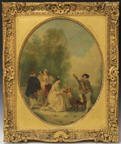 GEORGE HENRY ANDREWS, OIL ON CANVAS WITH PLAQUE
