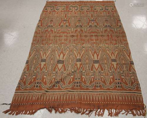 INDONESIAN HINGGI IKAT,  ADULT HANDWOVEN BLANKET