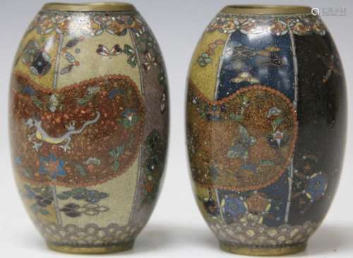 PAIR OF 19TH CENTURY JAPANESE CLOISONNE VASES