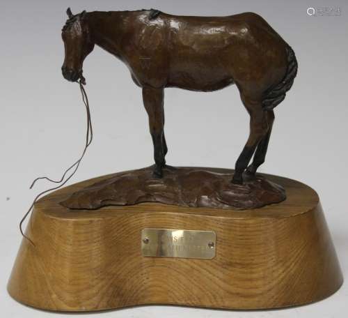 RAY WATTENHOFER, BRONZE STATUE OF HORSE