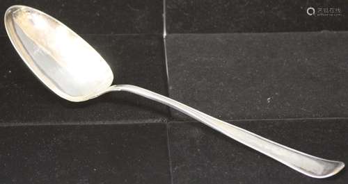 DANISH .830 SILVER SERVING SPOON,  BY P. HERTZ