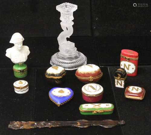 LOT (10) OF FRENCH PORCELAIN BOXES, INCL. LIMOGES