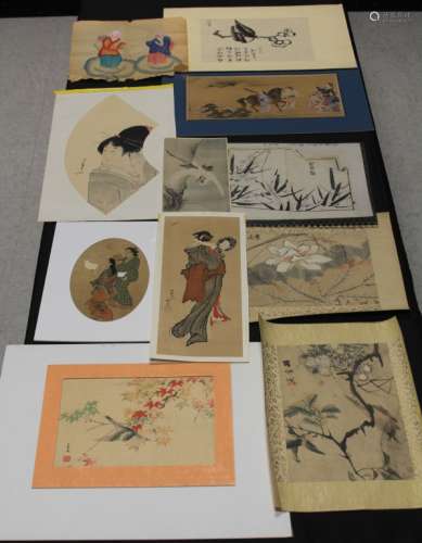 LOT OF (11) VINTAGE JAPANESE WORKS OF ART