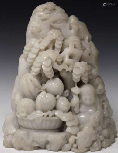 CHINESE HARDSTONE CARVING OF MOUNTAIN