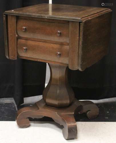 1900S EMPIRE DROP LEAF SIDE TABLE