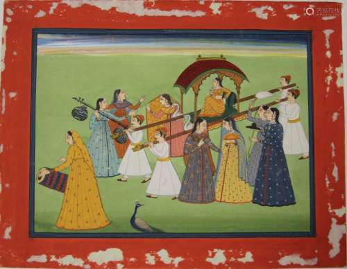 INDIAN ILLUSTRATION OF PROCESSION